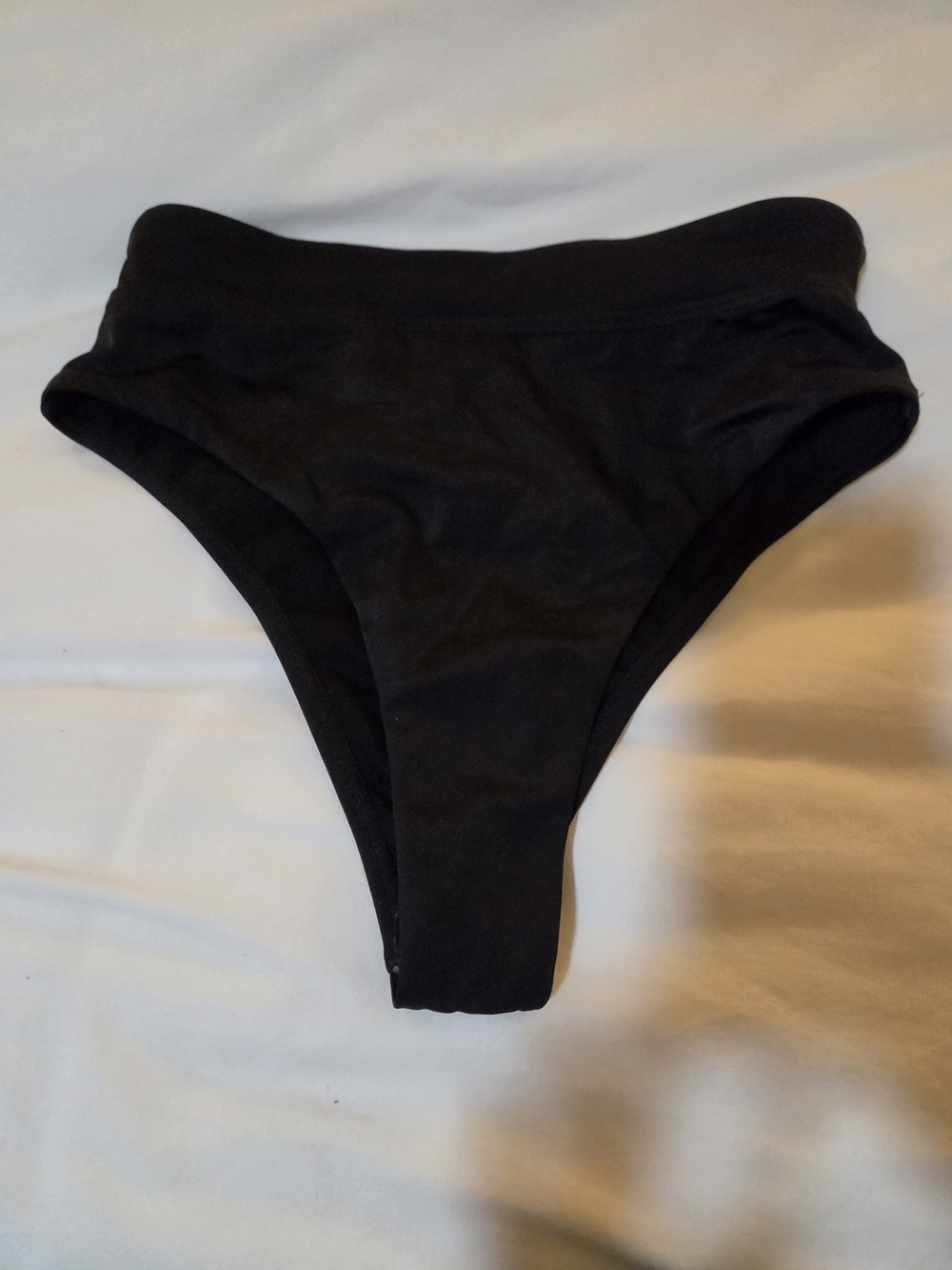 Swimsuits For All Black High-Cut Bikini Bottom NWOT